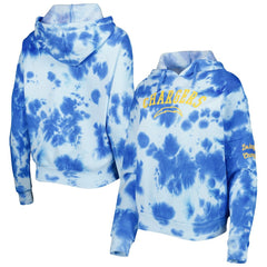 Women's Cloud Dye Fleece Pullover Hoodie - Los Angeles Chargers