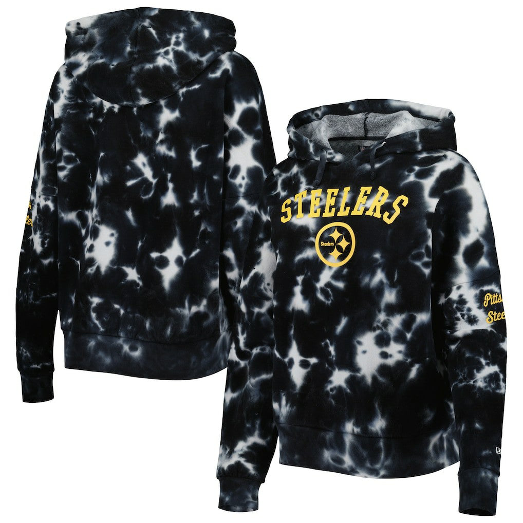 Women's Cloud Dye Fleece Pullover Hoodie - Pittsburgh Steelers