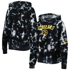 Women's Cloud Dye Fleece Pullover Hoodie - Pittsburgh Steelers