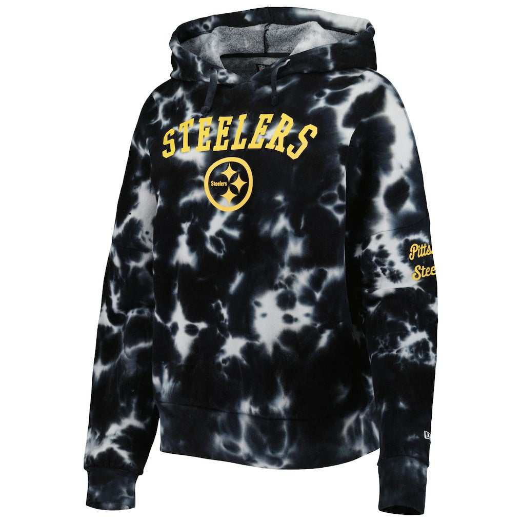 Women's Cloud Dye Fleece Pullover Hoodie - Pittsburgh Steelers