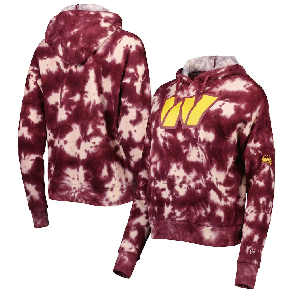 Women's Cloud Dye Fleece Pullover Hoodie - Washington Commanders