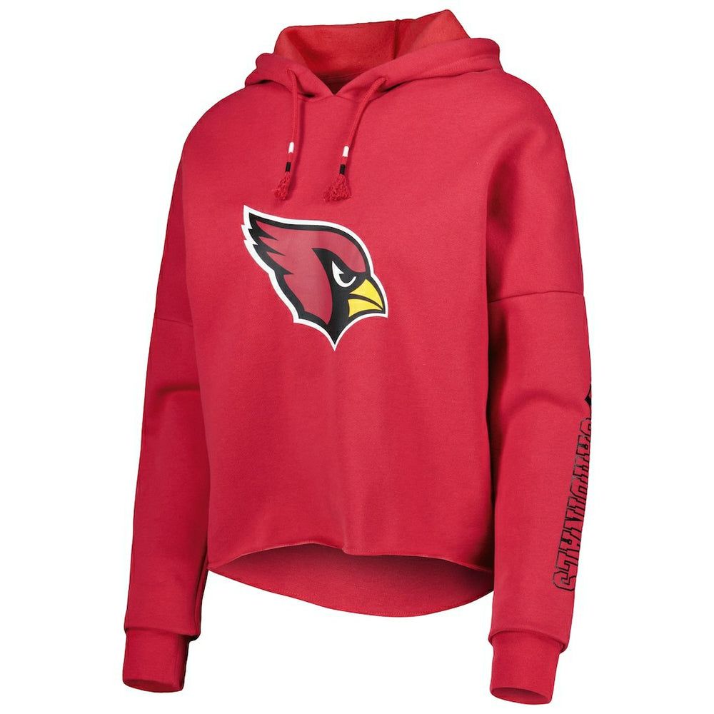 Women's Foil Sleeve Pullover Hoodie - Arizona Cardinals