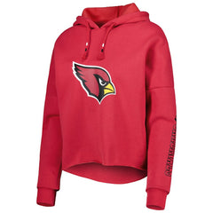 Women's Foil Sleeve Pullover Hoodie - Arizona Cardinals
