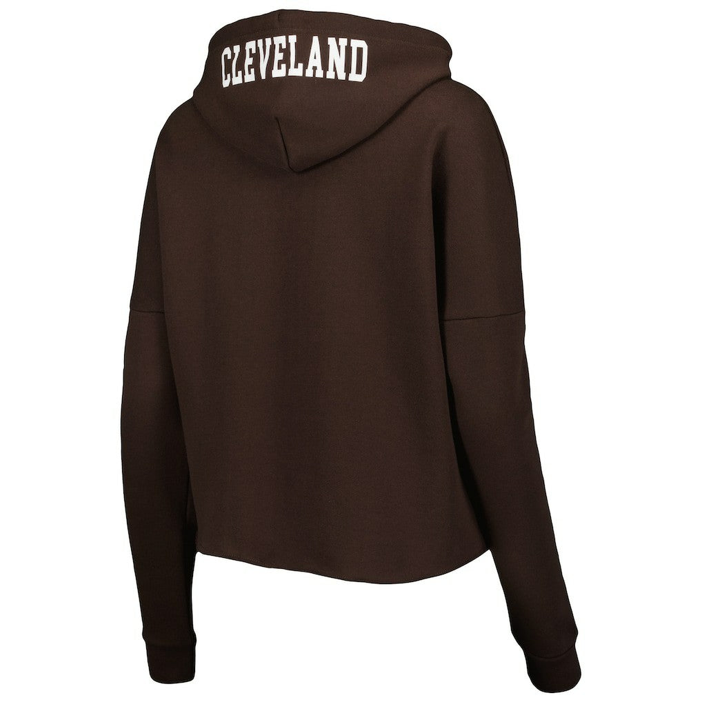 Women's Foil Sleeve Pullover Hoodie - Cleveland Browns