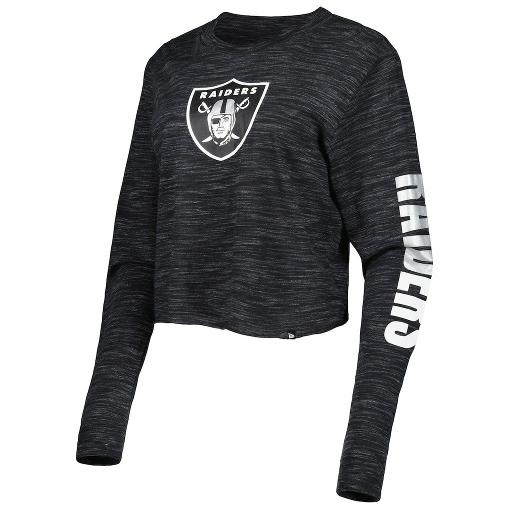 Women's Crop Long Sleeve T-Shirt - Las Vegas Raiders