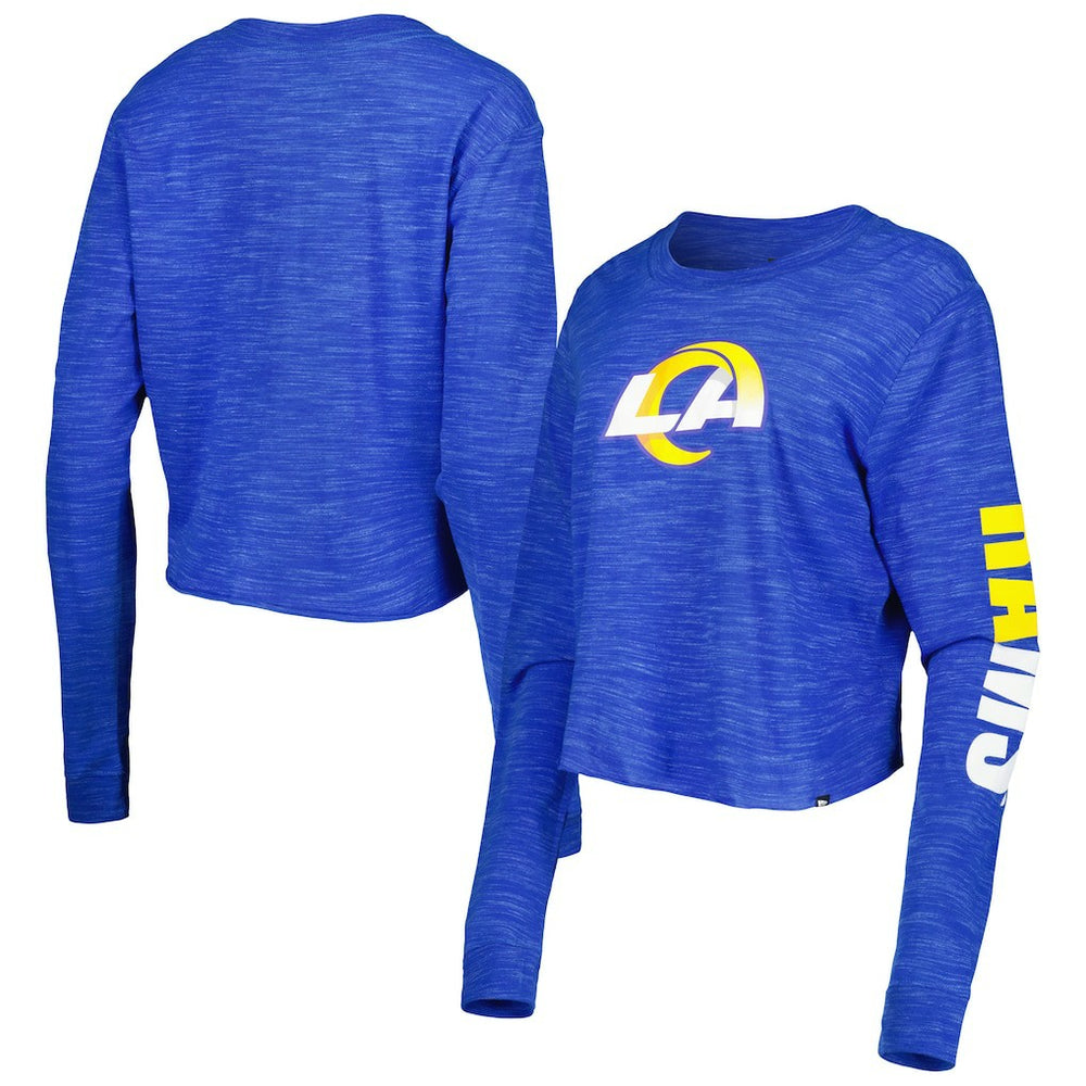 Women's Crop Long Sleeve T-Shirt - Los Angeles Rams
