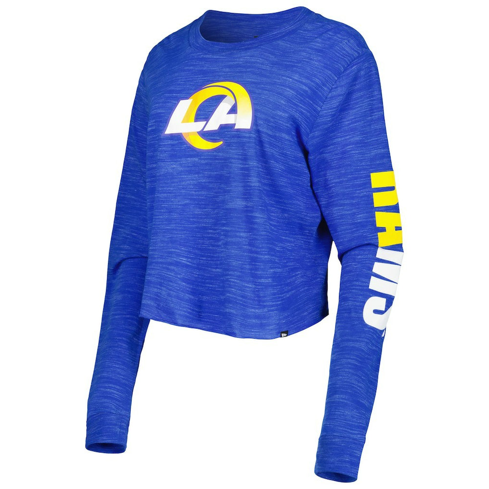 Women's Crop Long Sleeve T-Shirt - Los Angeles Rams