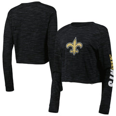 Women's Crop Long Sleeve T-Shirt - New Orleans Saints