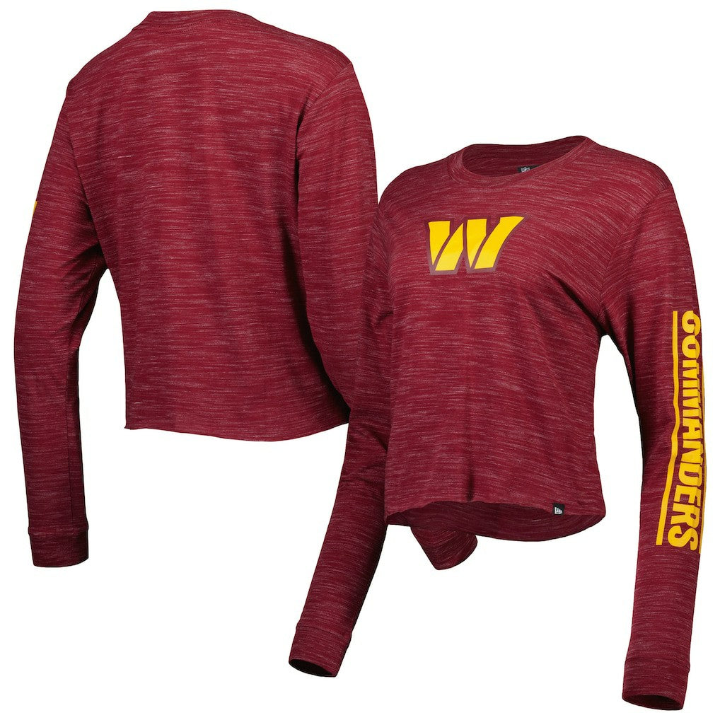 Women's Crop Long Sleeve T-Shirt - Washington Commanders
