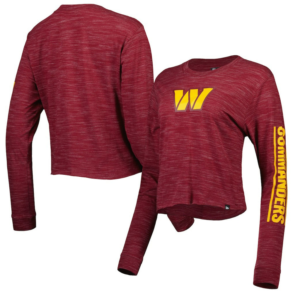 Women's Crop Long Sleeve T-Shirt - Washington Commanders