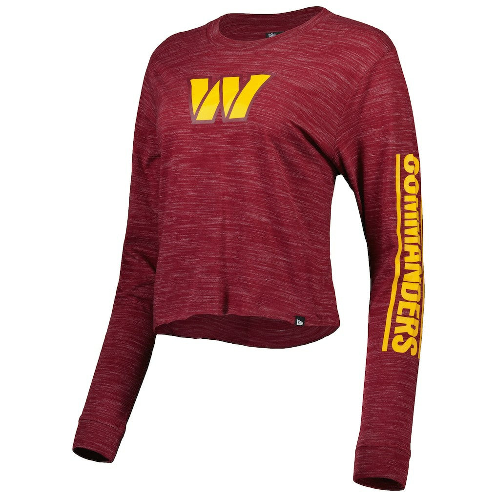 Women's Crop Long Sleeve T-Shirt - Washington Commanders