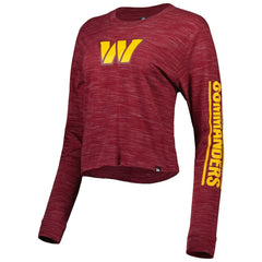 Women's Crop Long Sleeve T-Shirt - Washington Commanders