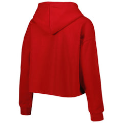 Cuce Women's Crystal Logo Cropped Pullover Hoodie - Tampa Bay Buccaneers