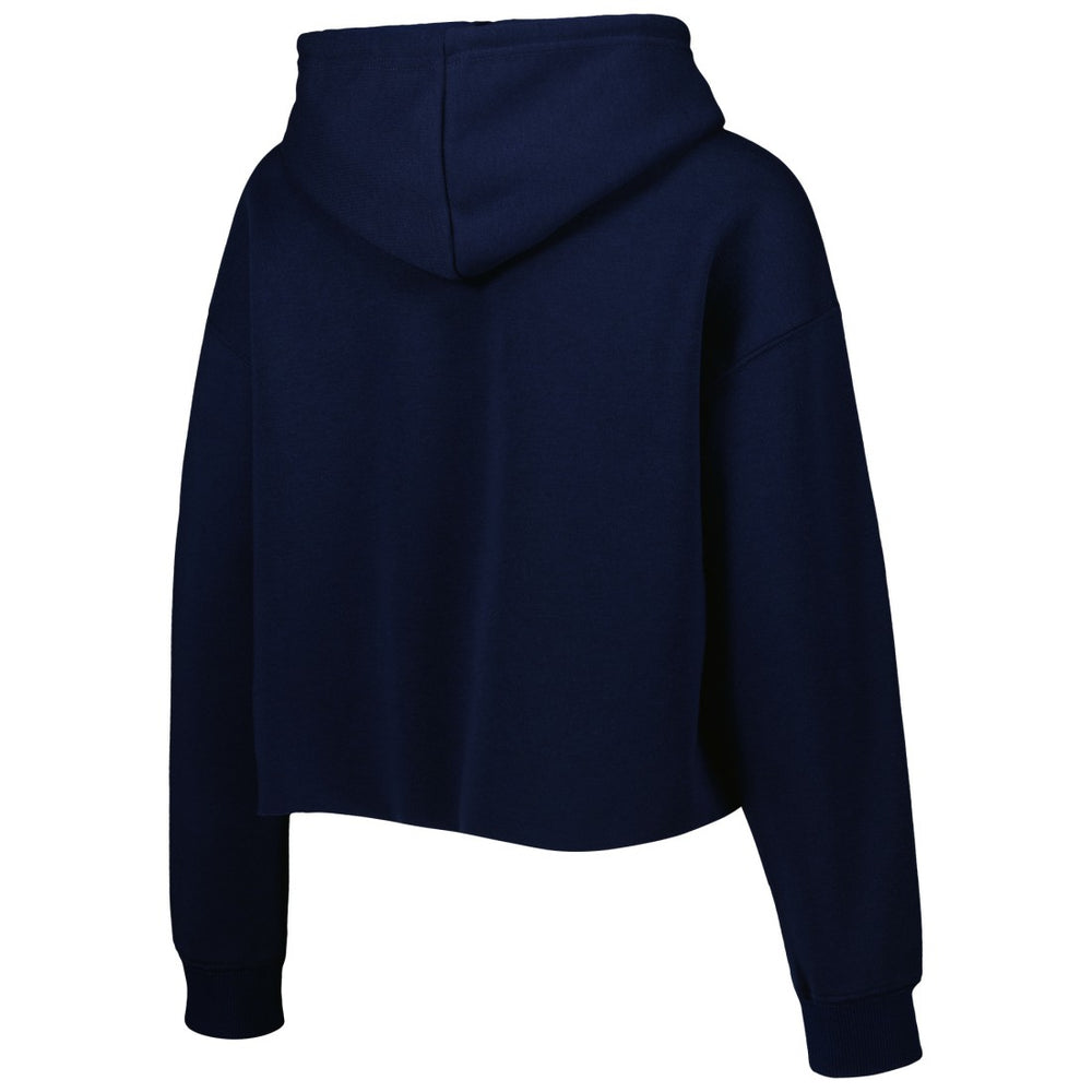 Cuce Women's Crystal Logo Cropped Pullover Hoodie - Tennessee Titans