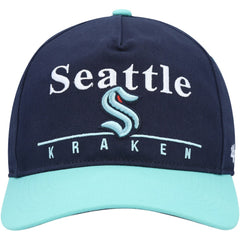 NHL Deep Sea Blue/Light Blue Seattle Kraken '47 Super Hitch Adjustable Snapback Hat