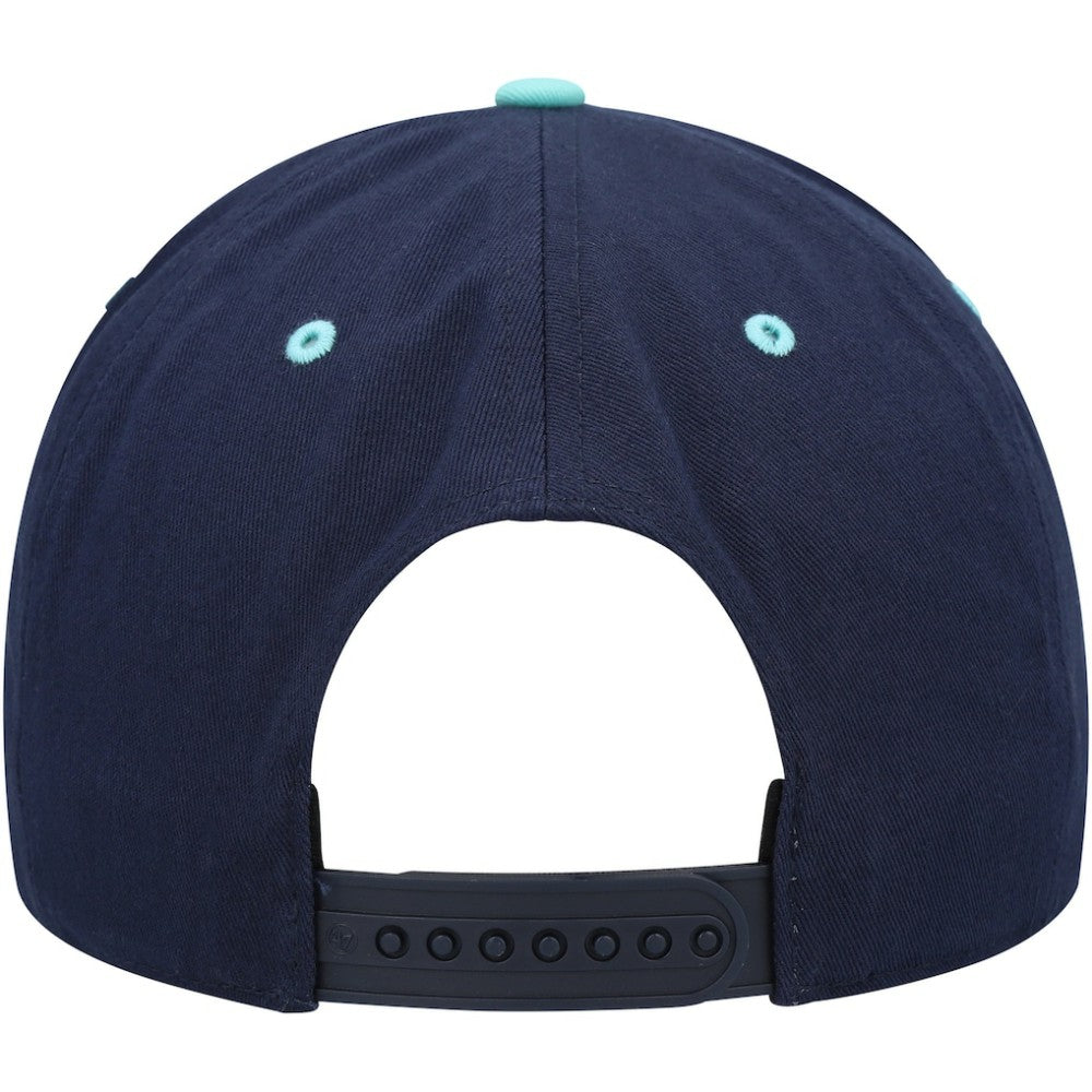 NHL Deep Sea Blue/Light Blue Seattle Kraken '47 Super Hitch Adjustable Snapback Hat