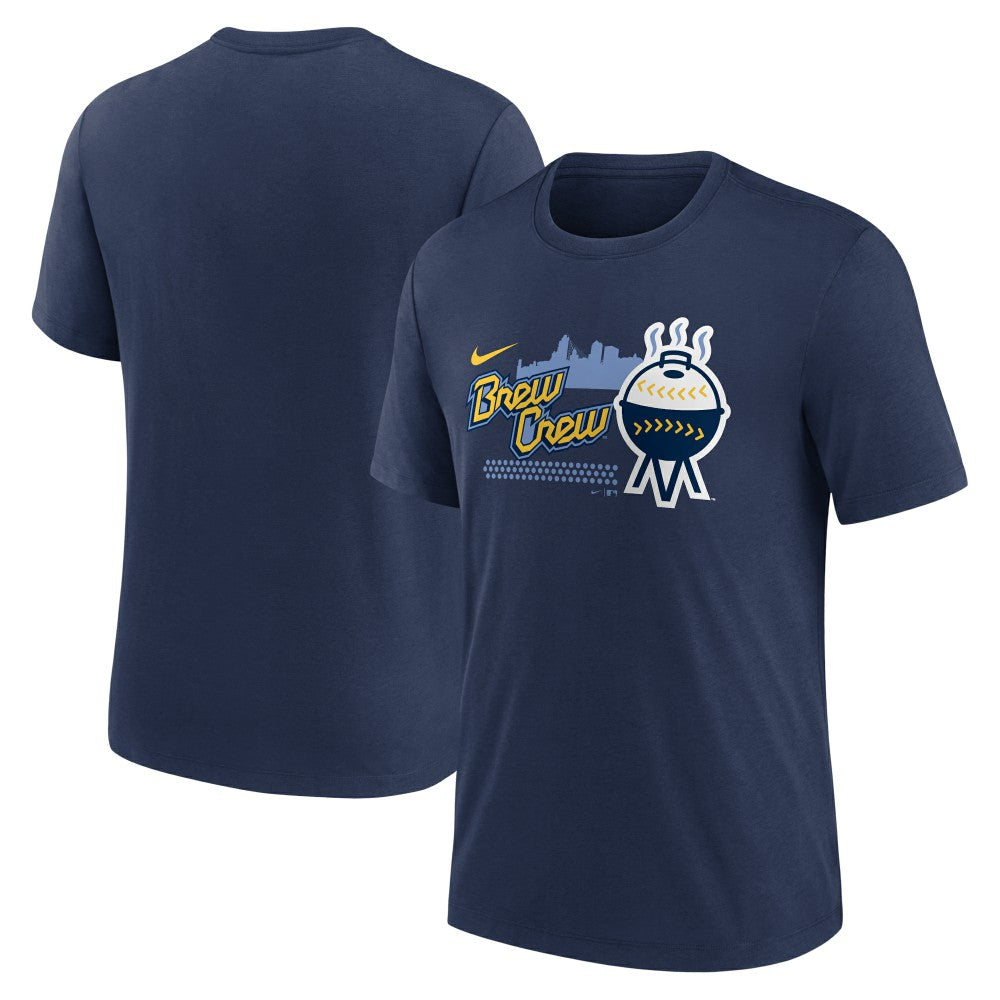 MLB Milwaukee Brewers Nike City Connect Tri-Blend T-Shirt