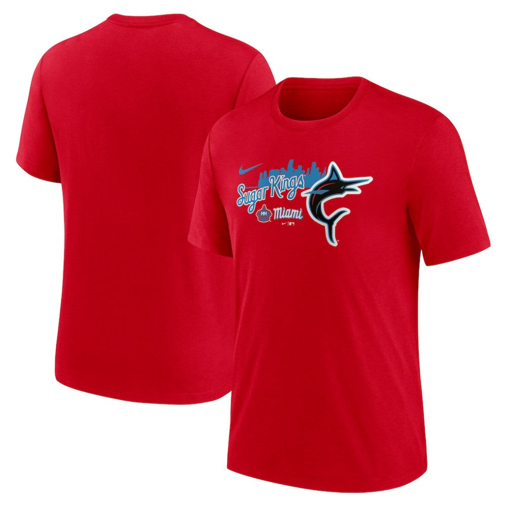 MLB Miami Marlins Nike City Connect Tri-Blend T-Shirt