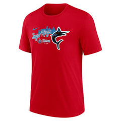 MLB Miami Marlins Nike City Connect Tri-Blend T-Shirt