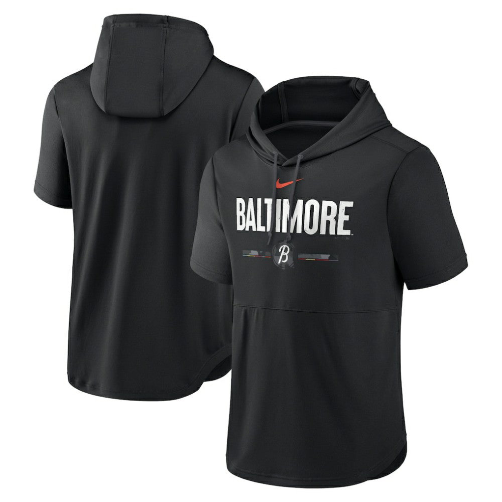 MLB Baltimore Orioles Nike City Connect Short Sleeve Pullover Hoodie