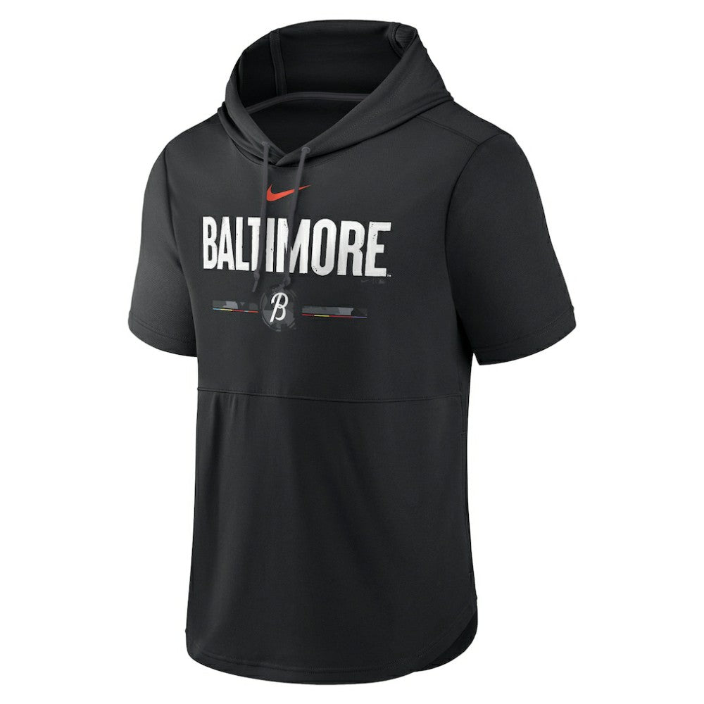 MLB Baltimore Orioles Nike City Connect Short Sleeve Pullover Hoodie