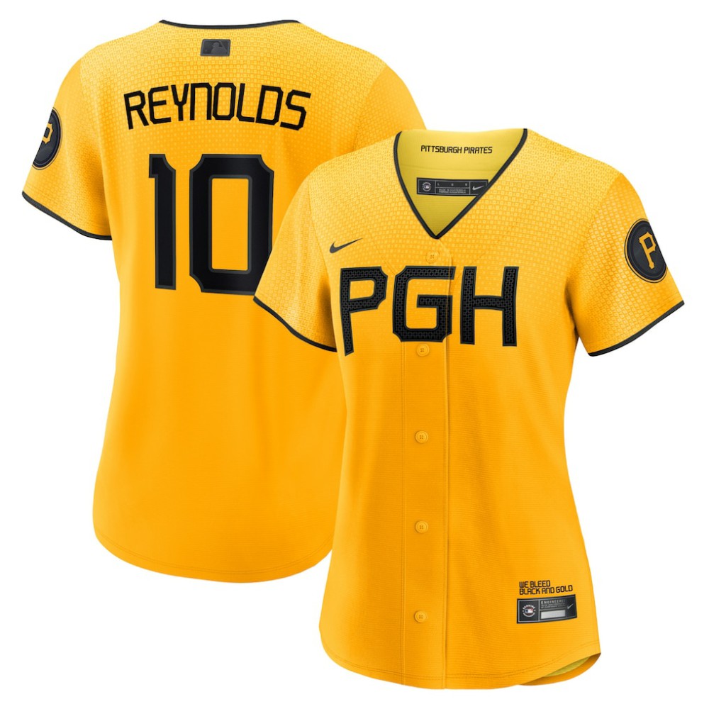 MLB Bryan Reynolds Pittsburgh Pirates Nike Women's City Connect Replica Player Jersey