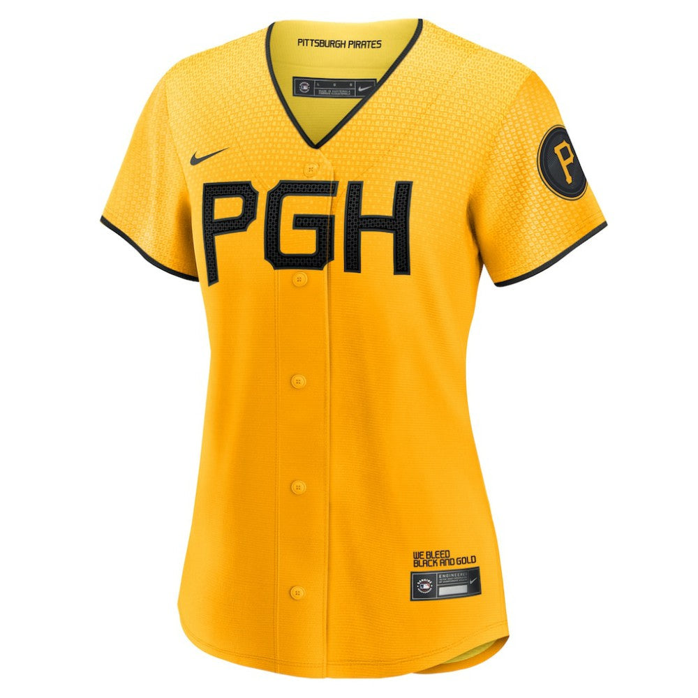 MLB Bryan Reynolds Pittsburgh Pirates Nike Women's City Connect Replica Player Jersey