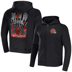 NFL x Darius Rucker Collection Rocker Full-Zip Hoodie - Cleveland Browns