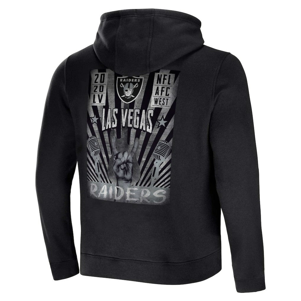 NFL x Darius Rucker Collection Rocker Full-Zip Hoodie - Las Vegas Raiders