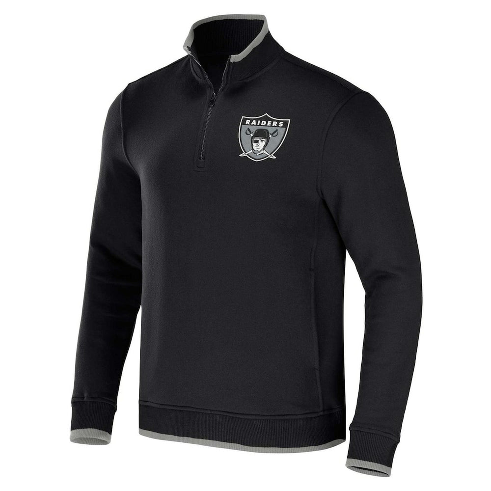 NFL x Darius Rucker Collection Logo Quarter-Zip Top - Las Vegas Raiders