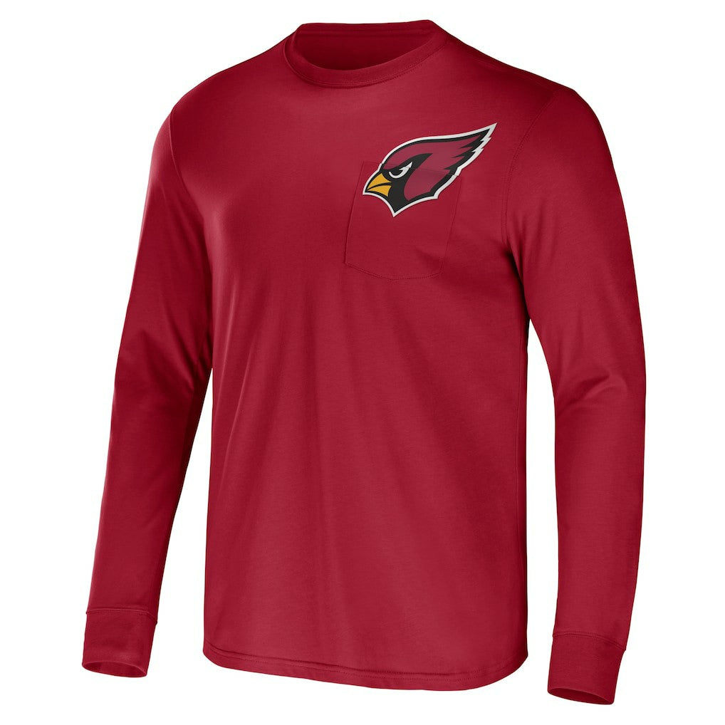 NFL x Darius Rucker Collection Team Long Sleeve Pocket T-Shirt - Arizona Cardinals