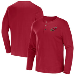 NFL x Darius Rucker Collection Slub Jersey Henley Long Sleeve T-Shirt - Arizona Cardinals