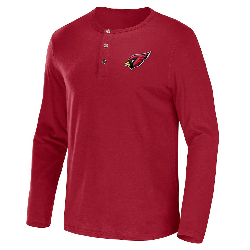 NFL x Darius Rucker Collection Slub Jersey Henley Long Sleeve T-Shirt - Arizona Cardinals