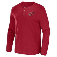 NFL x Darius Rucker Collection Slub Jersey Henley Long Sleeve T-Shirt - Arizona Cardinals