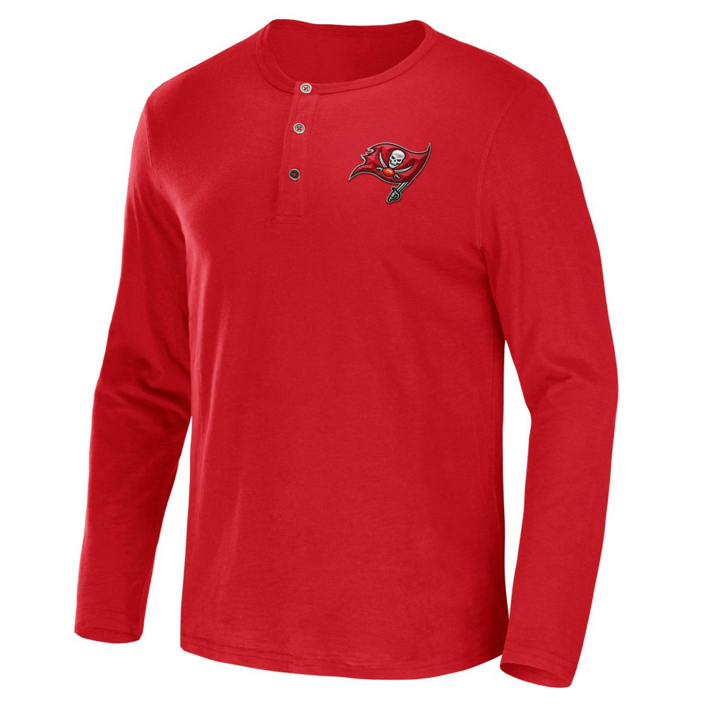 NFL x Darius Rucker Collection Slub Jersey Henley Long Sleeve T-Shirt - Tampa Bay Buccaneers