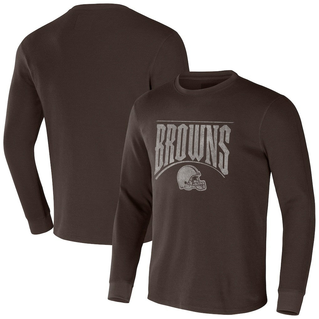 NFL x Darius Rucker Collection Long Sleeve Thermal T-Shirt - Cleveland Browns