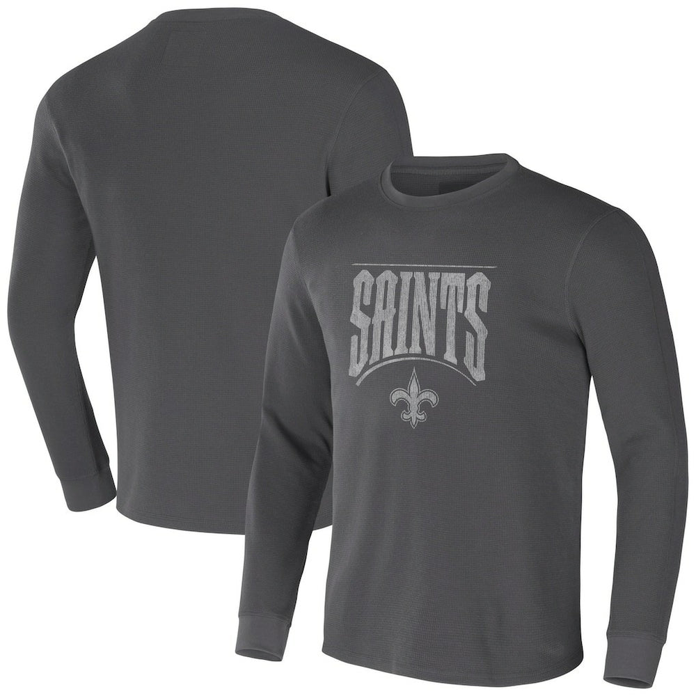 NFL x Darius Rucker Collection Long Sleeve Thermal T-Shirt - New Orleans Saints