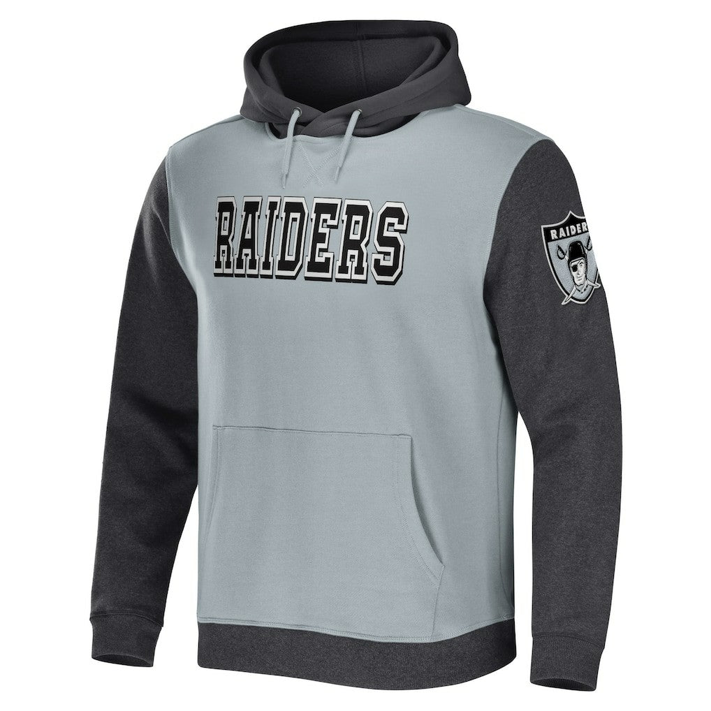NFL x Darius Rucker Collection Colorblock Pullover Hoodie - Las Vegas Raiders