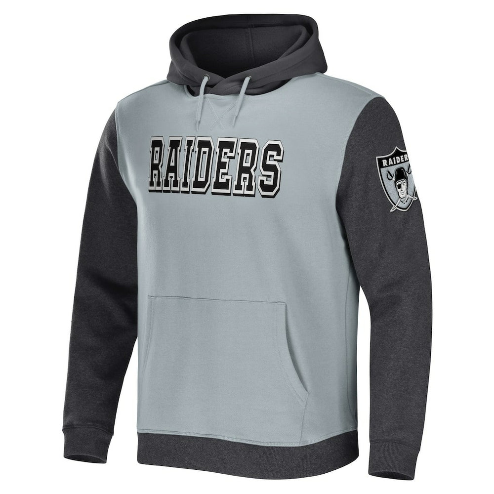 NFL x Darius Rucker Collection Colorblock Pullover Hoodie - Las Vegas Raiders