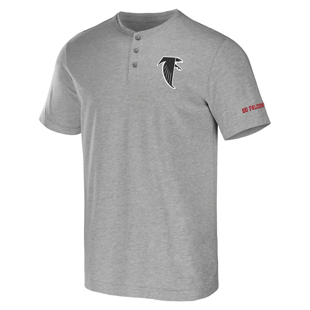 NFL x Darius Rucker Collection Henley T-Shirt - Atlanta Falcons