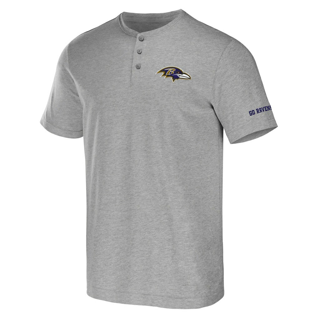 NFL x Darius Rucker Collection Henley T-Shirt - Baltimore Ravens