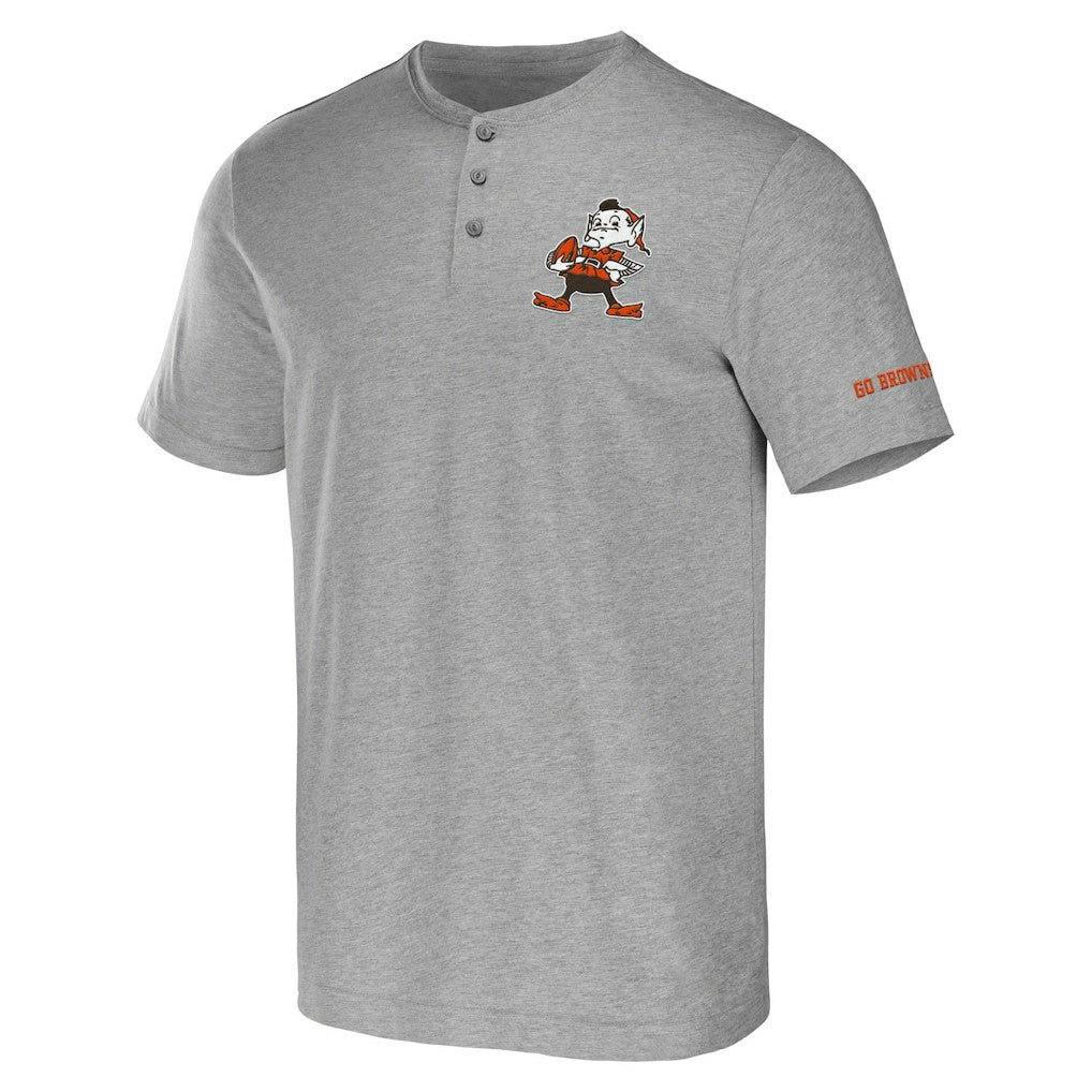 NFL x Darius Rucker Collection Henley T-Shirt - Cleveland Browns