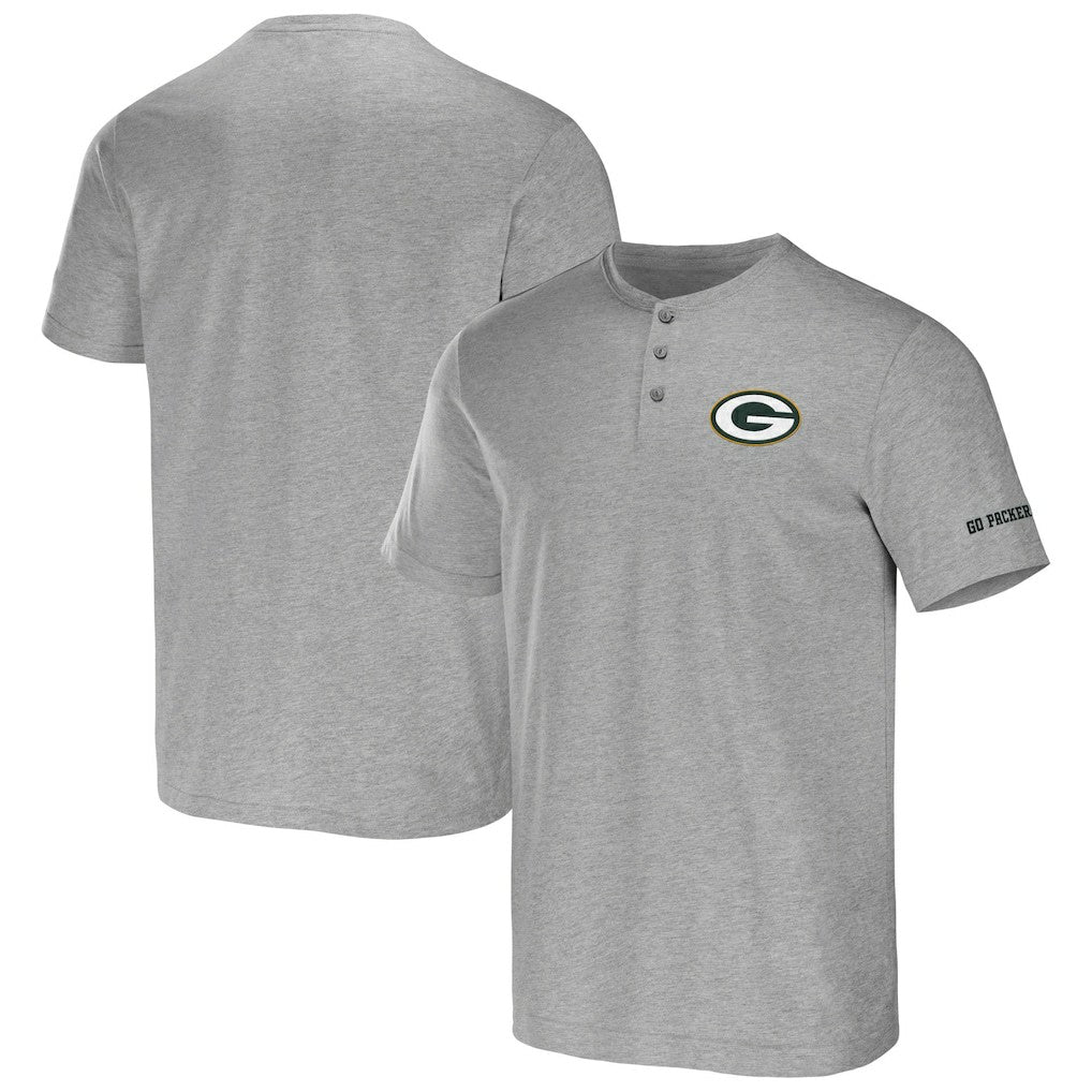 NFL x Darius Rucker Collection Henley T-Shirt - Green Bay Packers