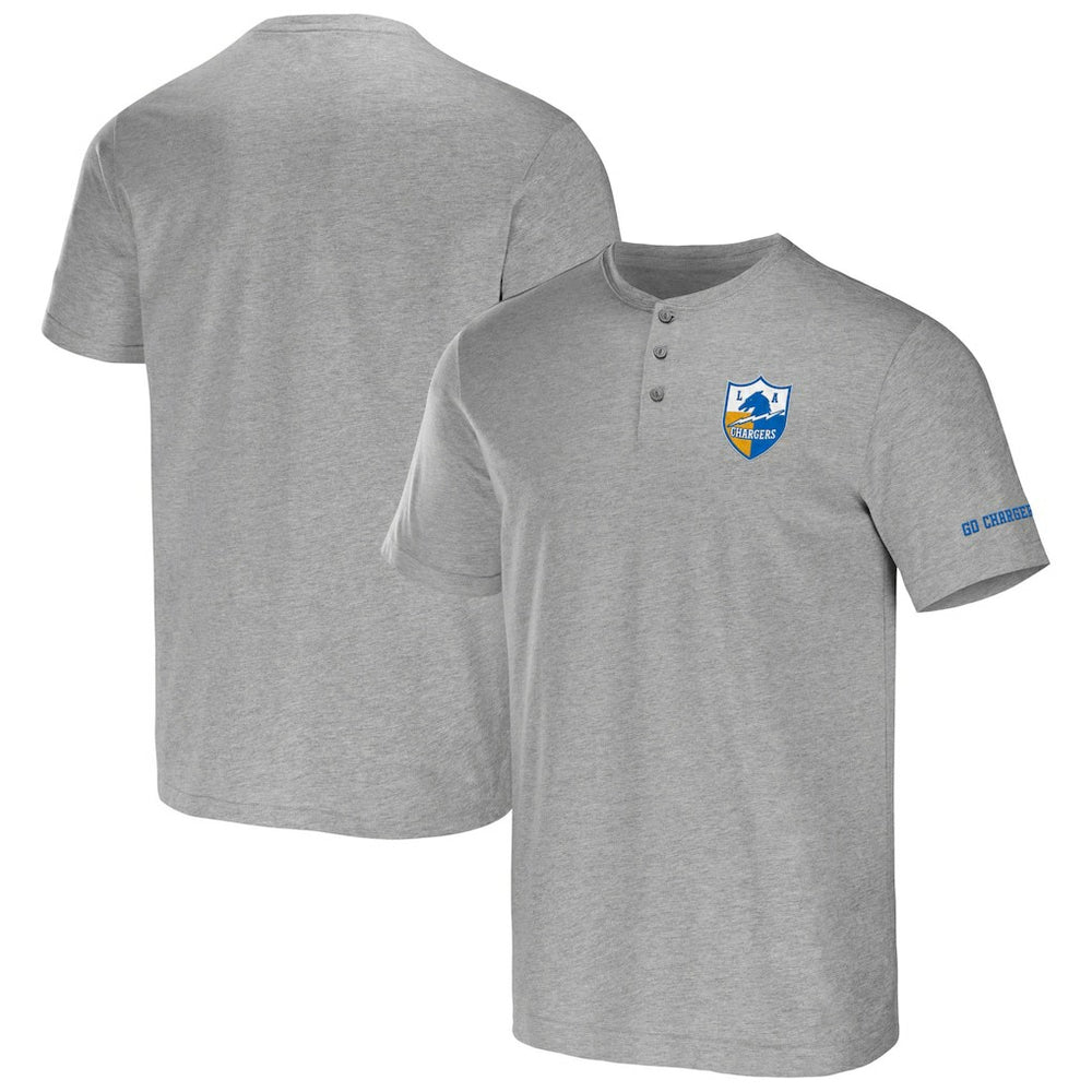NFL x Darius Rucker Collection Henley T-Shirt - Los Angeles Chargers