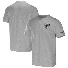 NFL x Darius Rucker Collection Henley T-Shirt - Las Vegas Raiders