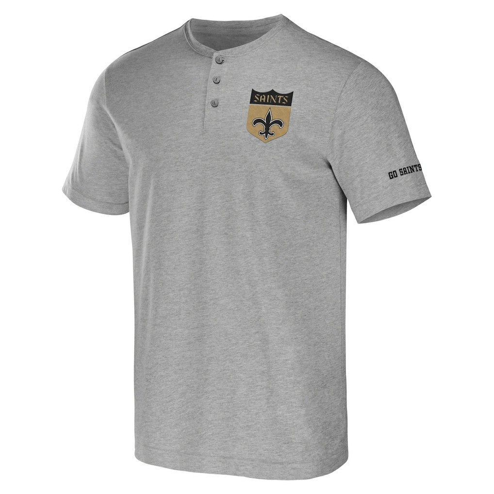 NFL x Darius Rucker Collection Henley T-Shirt - New Orleans Saints