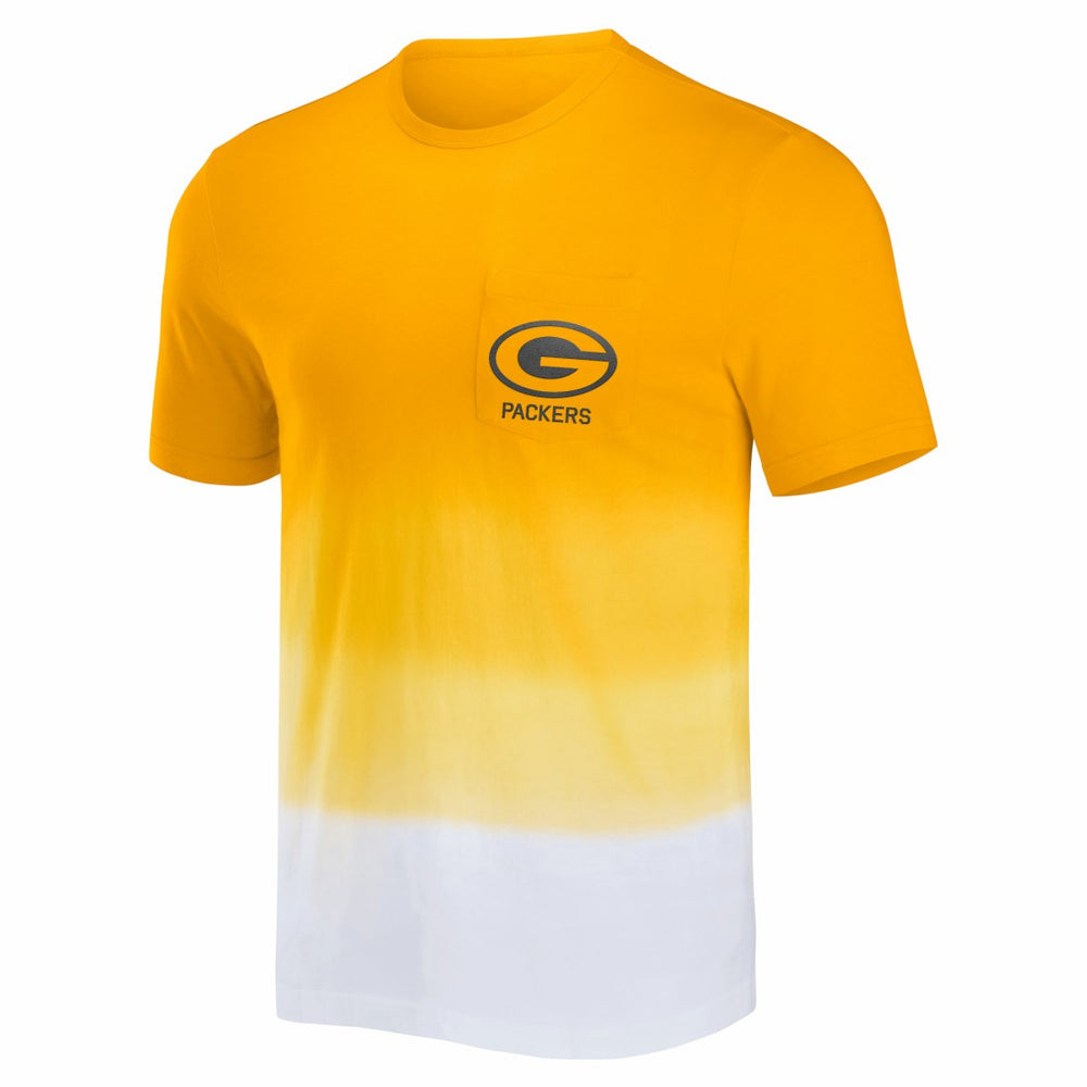 NFL x Darius Rucker Collection Dip Dye Pocket T-Shirt - Green Bay Packers