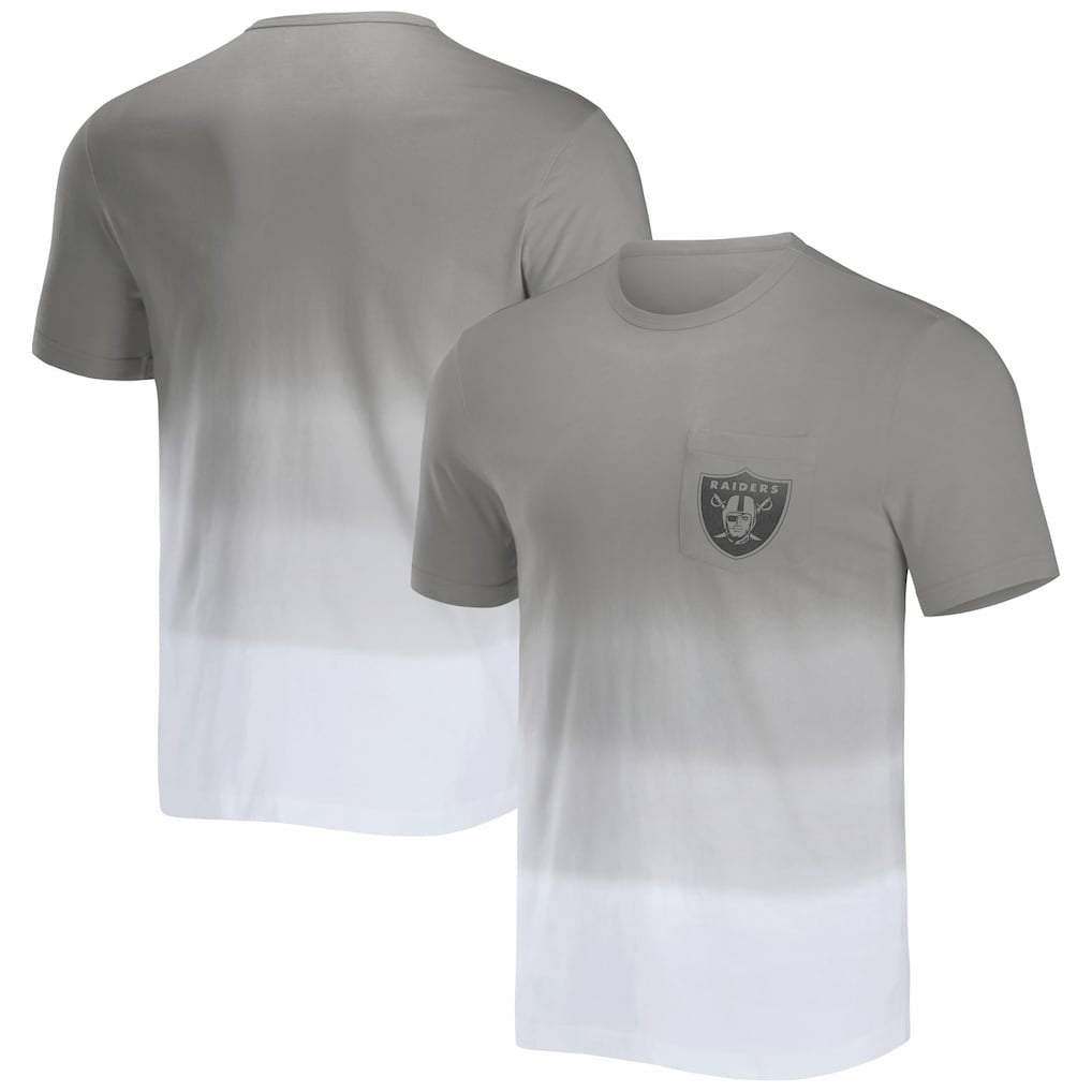 NFL x Darius Rucker Collection Dip Dye Pocket T-Shirt - Las Vegas Raiders