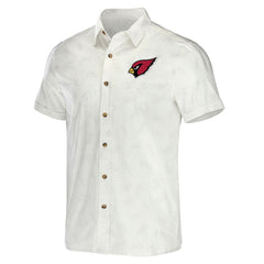 NFL x Darius Rucker Collection Woven Button-Up T-Shirt - Arizona Cardinals