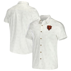 NFL x Darius Rucker Collection Woven Button-Up T-Shirt - Chicago Bears